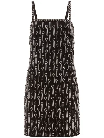 Jenny Packham Moonbeam Short Dress In Schwarz