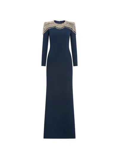 Jenny Packham Muse Gown In Blue