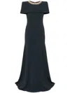 Jenny Packham Nadir Crystal-embellished Gown In Shadow Grey