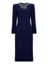 Shop Jenny Packham Noa Dress In Blau