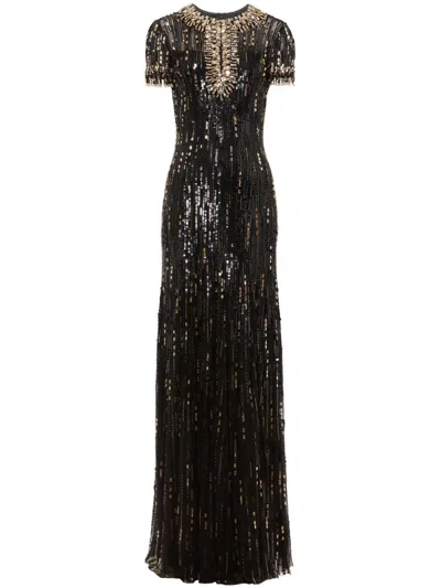 Jenny Packham Nova Dress In Black