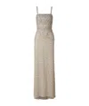 Jenny Packham Nude Thin Spaghetti Strap Evening Gown In Neutral