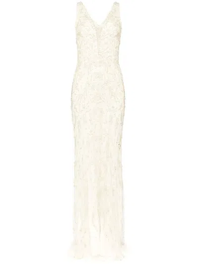 Jenny Packham Nura Dress In Neutrals