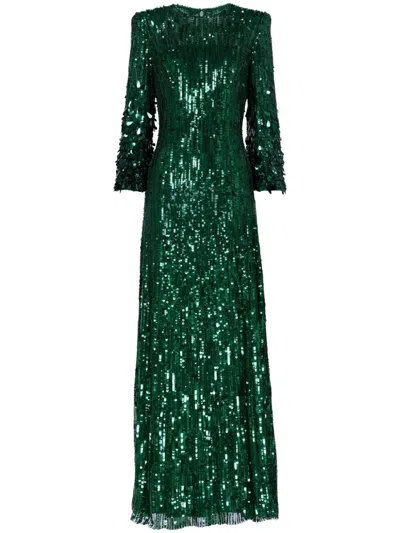 Jenny Packham Nymph Gown In Green