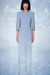 Jenny Packham Bergman Embellished Maxi Dress In Blue