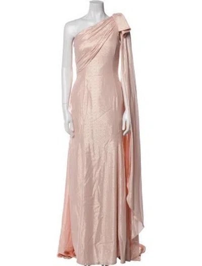 Pre-owned Jenny Packham One-shoulder Long Dress W/ Tags