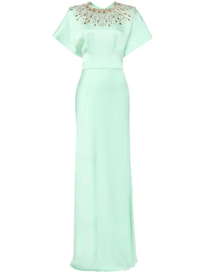 Jenny Packham Palladium Dress In グリーン