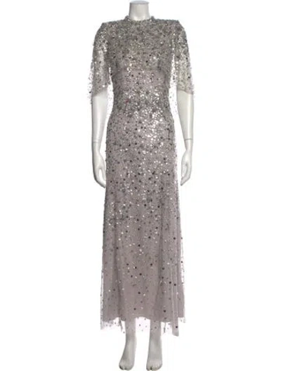 Pre-owned Jenny Packham Patterned Long Dress In Multicolor