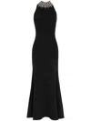 Jenny Packham Pechora Crystal-embellished Midi Dress In Black