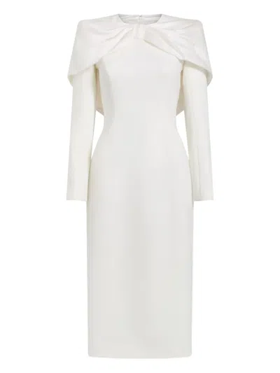 Jenny Packham Penny Love Midi Dress In White