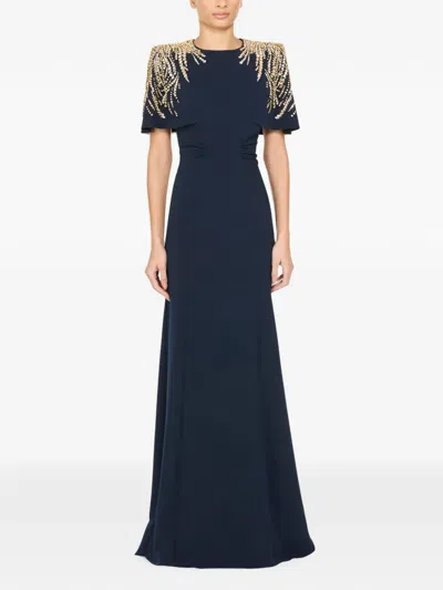 Jenny Packham Petal Kleid In Blue