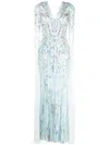 Jenny Packham Maxikleid Mit Pailletten In Blue