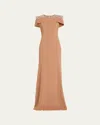 Jenny Packham Embellished Polaris Gown In Tawny
