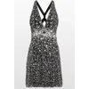 Jenny Packham Pretty Thing Mini Dress In Black
