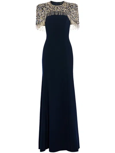 Jenny Packham Rana Dress In Blue