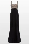 Jenny Packham Reverie Embellished Maxi Dress In Black