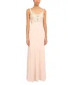 Jenny Packham Reverie Embellished Maxi Dress In Pink
