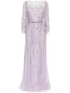 Jenny Packham Rhapsody Sequin-embellished Gown In Purple