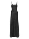 Jenny Packham Rhinestone-embellished Maxi Dress In Black