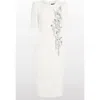 Jenny Packham Roma Midi Dress In White