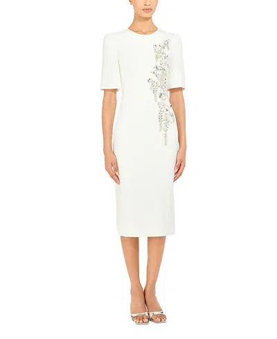 Jenny Packham Roma Midi Dress In White