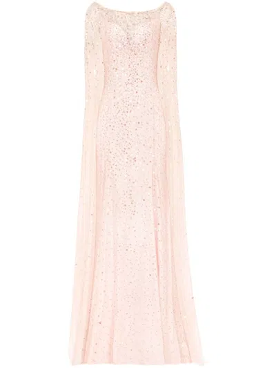 Jenny Packham Roman Abendkleid In Pink