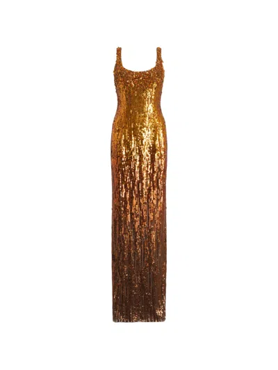 Jenny Packham Rosalie Gown In Gold