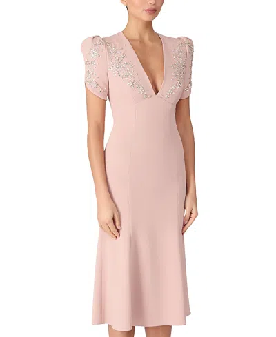 Jenny Packham Rosina Cocktail Dress In Pink