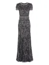 Jenny Packham Roxy Maxi Dress In Grey