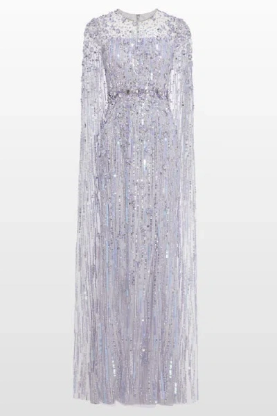 JENNY PACKHAM JENNY PACKHAM RUBY SEQUIN-EMBELLISHED CAPE MAXI DRESS