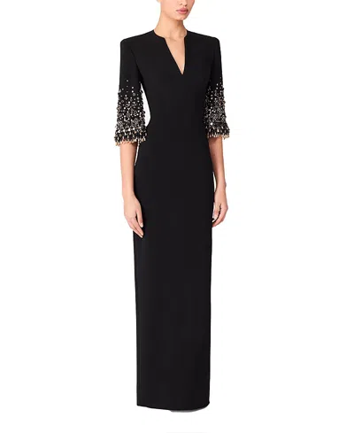 Jenny Packham Ruth Gown Dress In Black