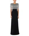 Jenny Packham Sabine Beaded-fringed Maxi Dress In Multi