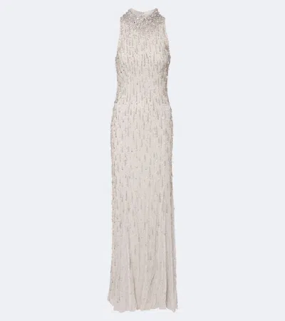 Jenny Packham Santa Fe Embellished Gown In White