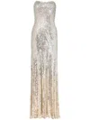 Jenny Packham Sarai Gown In Silver