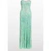 Jenny Packham Saria Mxi Dress In Green