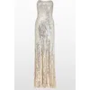 Jenny Packham Sarai Gown In Silver