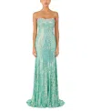 Jenny Packham Saria Mxi Dress In Green