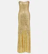 Jenny Packham Sarai Sequined Corset Gown