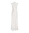 Jenny Packham Satin Devotion Maxi Dress In White