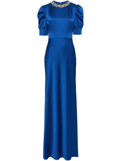 Jenny Packham Sea Daisy Abendkleid In Blau