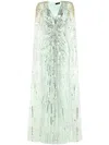Jenny Packham Sequin-embellished Gown In 绿色