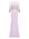Jenny Packham Sequin Embellished Kiya Dress In Purple