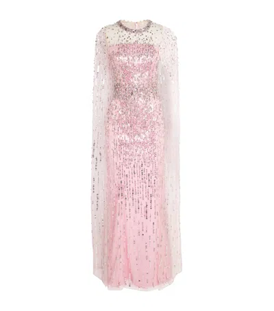 JENNY PACKHAM SEQUIN-EMBELLISHED LUX GOWN