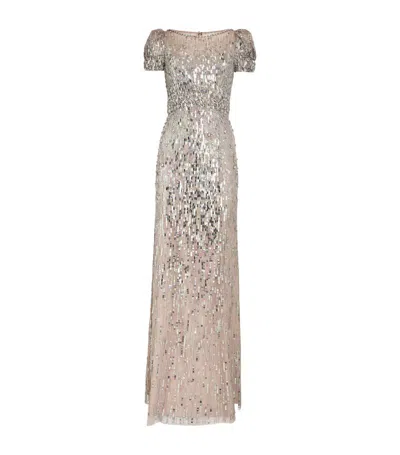 princess polly baby blue dress Jenny Packham Chrissy Dress - Neutrals - 50% Off