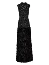 Jenny Packham Julianne Sequin-embellishment Ruffle Maxi Dress In Multi