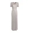 Jenny Packham Sequin Serenity Gown In Silver