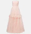 Jenny Packham Sequined Gown In Pink