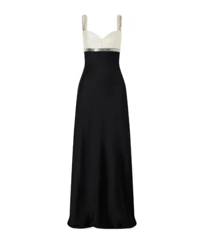 Jenny Packham Shania Sequin-embellished Satin Gown In Multi