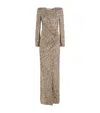 Jenny Packham Sequinned Marie Maxi Dress In Gold