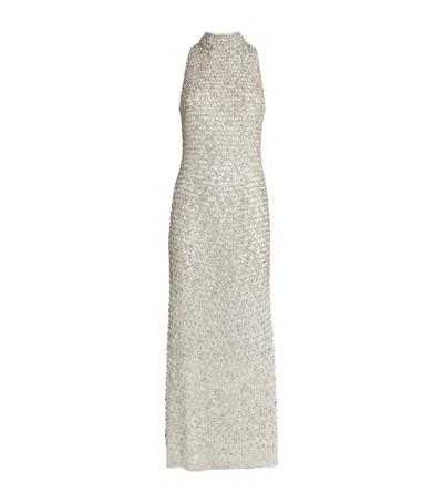 Jenny Packham Silk Crystal-embellished Juno Gown In Neutrals
